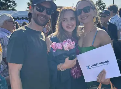 Exes Tobey Maguire and Jennifer Meyer reunite for daughter Ruby’s high school graduation